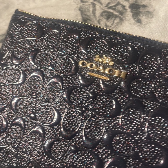 Coach wristlet navy shimmer - Picture 2 of 2